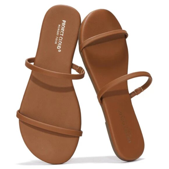 2 PAIRS - PROJECT CLOUD FLIP FLOPS - Picture 2 of 2